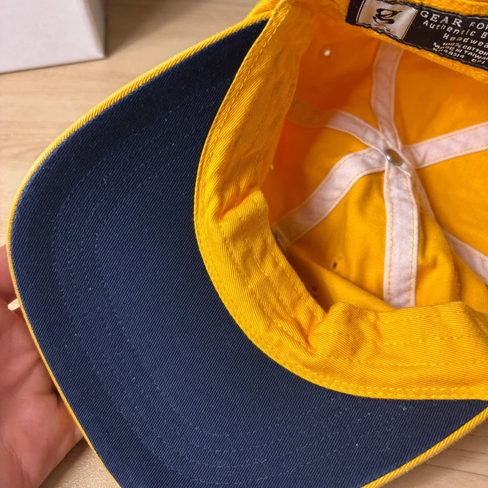 Vintage Final Four Hat Cap Strap Back Womens Yellow Texas 2002 Adjustable
